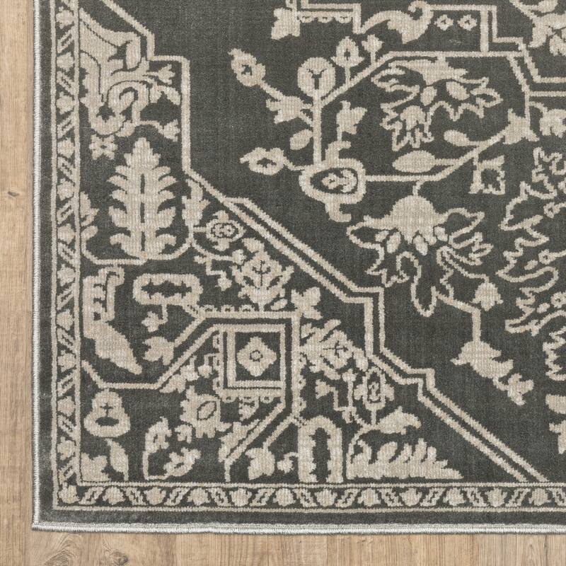 Style Haven Ingram Two-Tone Traditional Medallion Area Rug