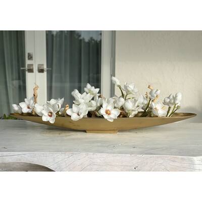 Magnolias and Driftwood in Gold Denver Boat