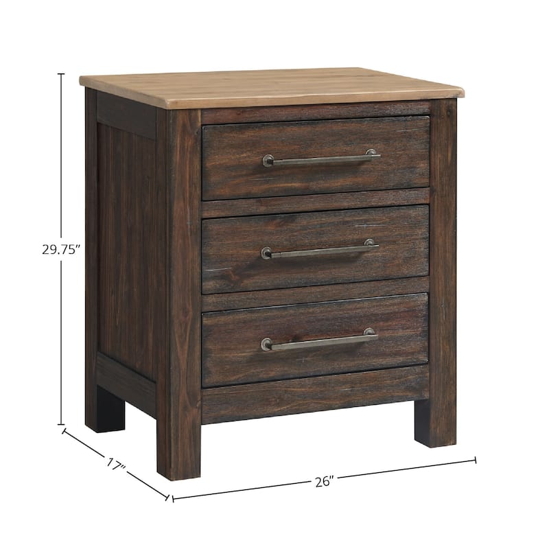 Transitions Nightstand, 3 Drawer