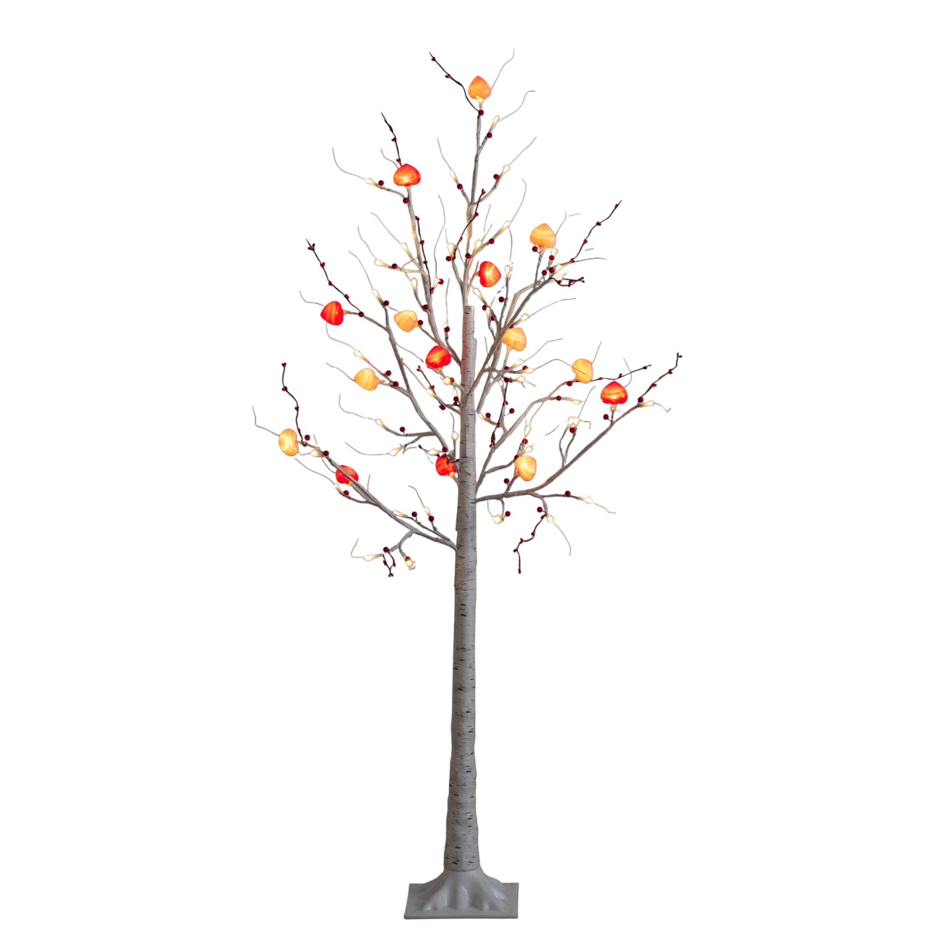 5-ft Pre-Lit Valentine's Day Twig Tree with 72 Heart Shaped LED Lights
