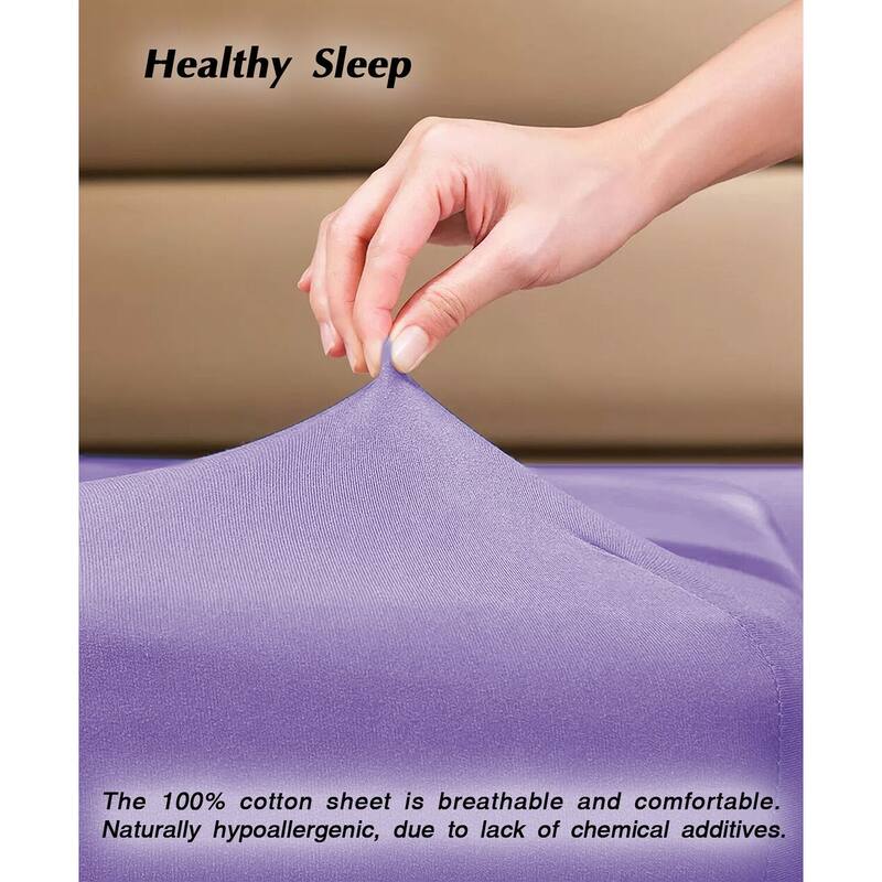OrganicClub Ultra Soft Cotton Fitted Sheet