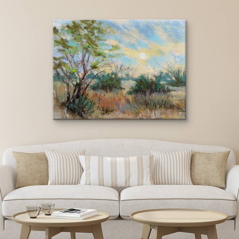 Texas Sunrise by Nancie King Mertz Canvas Art Print