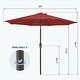 preview thumbnail 68 of 76, 9-ft Patio Market Umbrella with Tilting Pole, Waterproof & Breathable Canopy