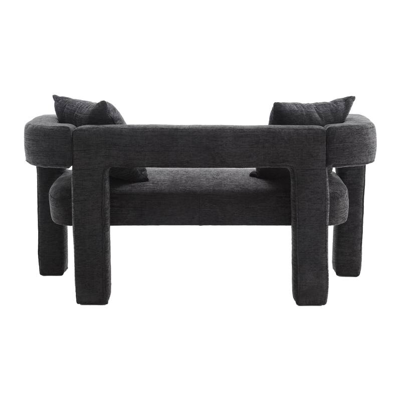 Modern Chenille Loveseat Sofa