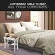 preview thumbnail 14 of 27, Bamboo Shower Bench Spa Stool - Wood 2-Tier Seat, Foot Rest Shaving Stool with Non-Slip Feet + Storage Shelf