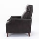 preview thumbnail 8 of 44, Brooklyn Faux Leather Push Back Recliner by Greyson Living