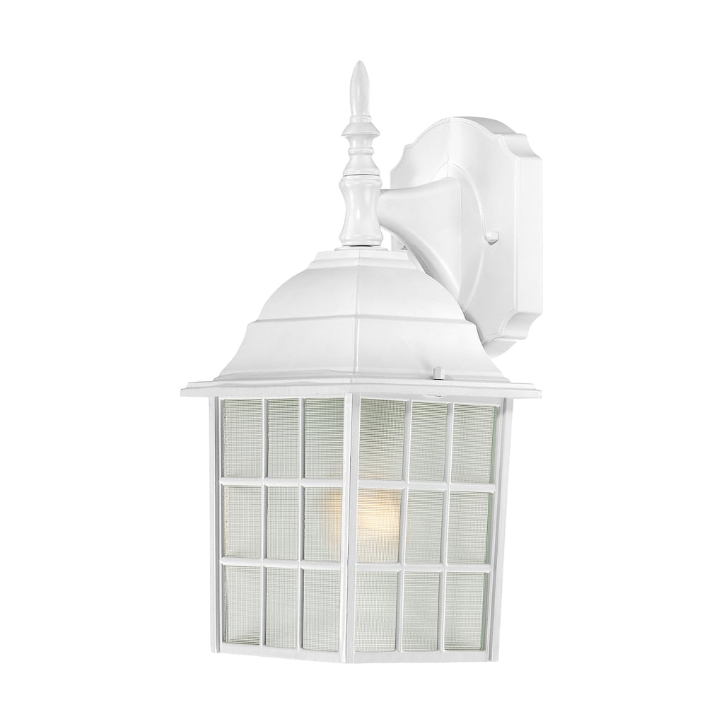 Nuvo 'Adams' 1-light White 14-inch Wall Sconce