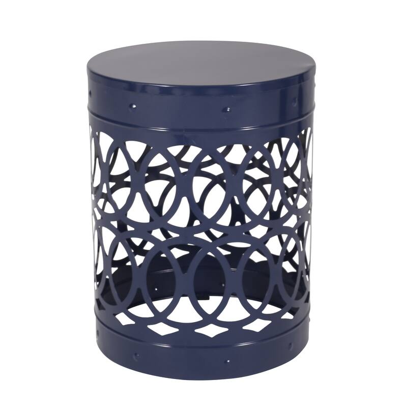 Outdoor Metal S/2 End table, No assembly is required, This comes as a set of two