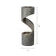 preview thumbnail 15 of 14, Glitzhome Modern Minimalist Curving LED Polyresin Fountain 40 inches high