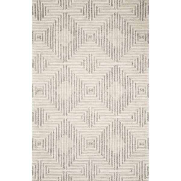 Alexander Home Kanarra HandTufted Diamond Modern Wool Area Rug Bed