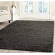 preview thumbnail 26 of 110, SAFAVIEH Milan Shag Maibritt 2-inch Thick Area Rug 3' X 3' Square - Dark Grey