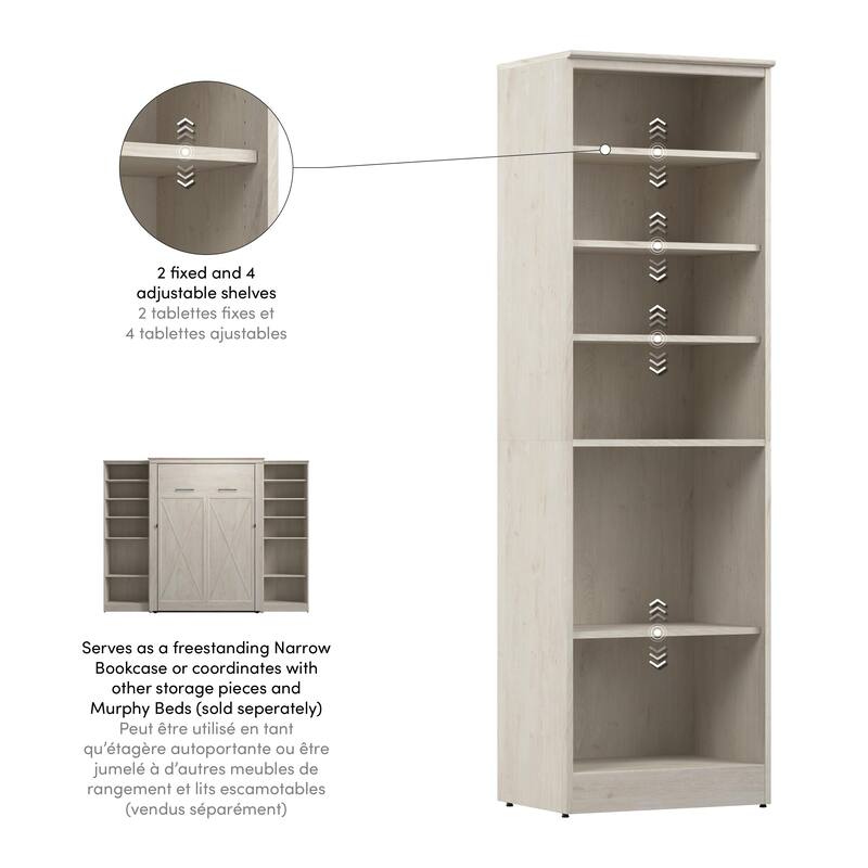 Key West 25W Closet Organizer, Storage Shelving Unit by Bestar