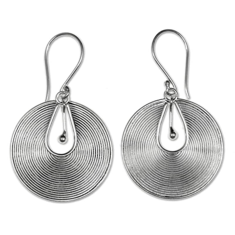Idea Vintage Style Handmade Artisan Designer Balinese Women's Clothing Accessory Sterling Silver Jew - 1.7*0.9 - 1.7*0.9 - Silver - White