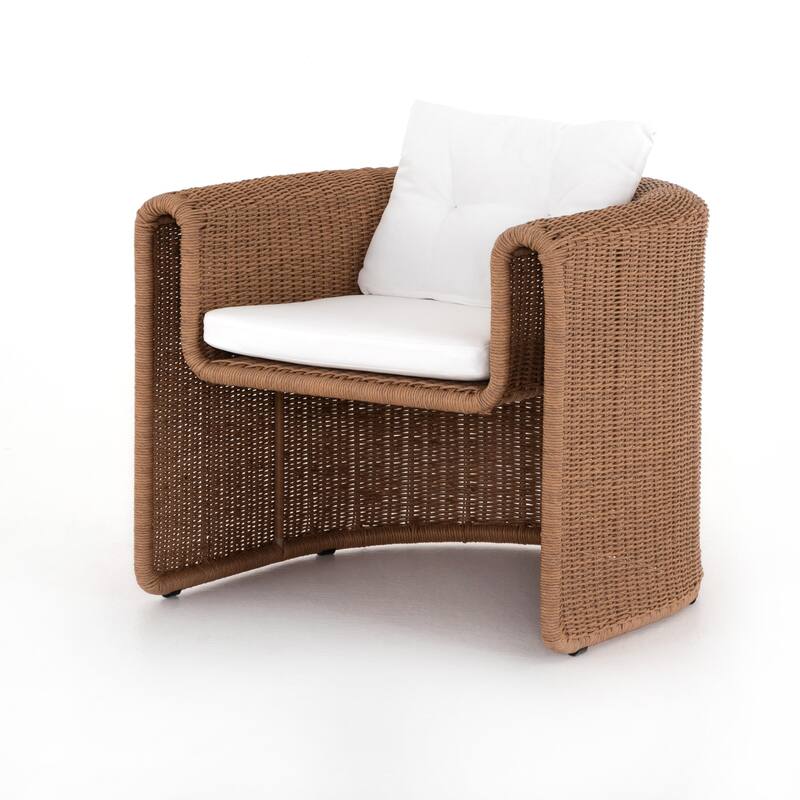 Tempe Woven Outdoor Chair-Vintage Natural - 32.0W x 32.0 x 32.0H