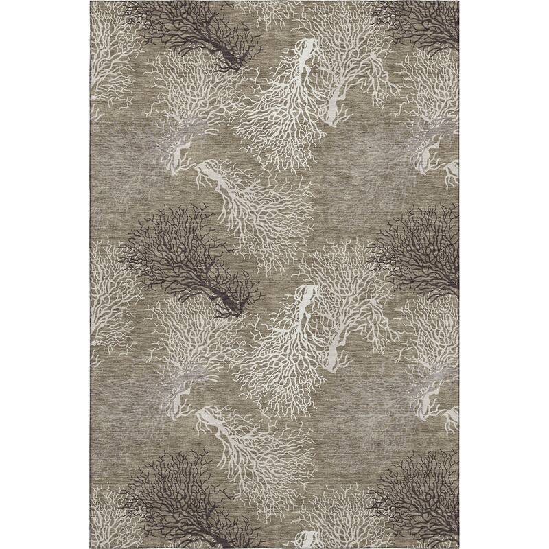 Premium Washable Super Soft Coastal Coral Mayfield Rug
