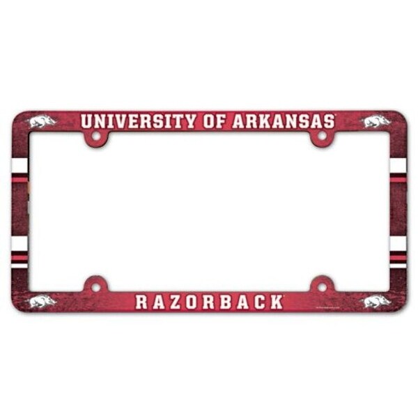 Arkansas Razorbacks License Plate Frame - Full Color - Overstock - 30930478