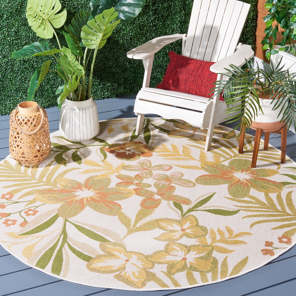 SAFAVIEH Courtyard Aisling Indoor/Outdoor Waterproof Patio Backyard Rug
