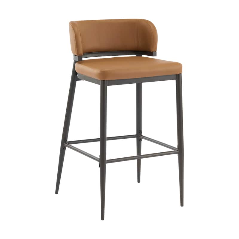 Christopher Knight Home - Mason Metal and Leathaire Barstool (Set of 2)