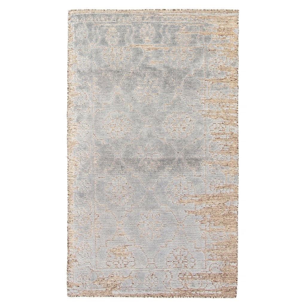 ECARPETGALLERY Hand-knotted Tangier Grey Wool Rug - 3'0 x 5'1
