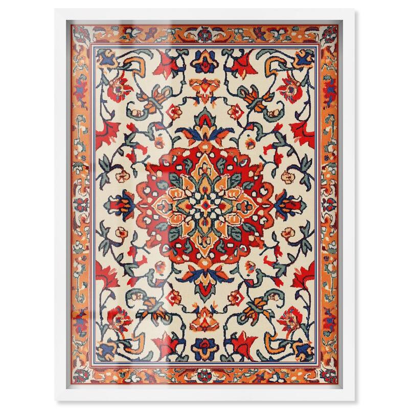 Morrocan Garden II Shadowbox by Art Remedy - White - 30" x 36"