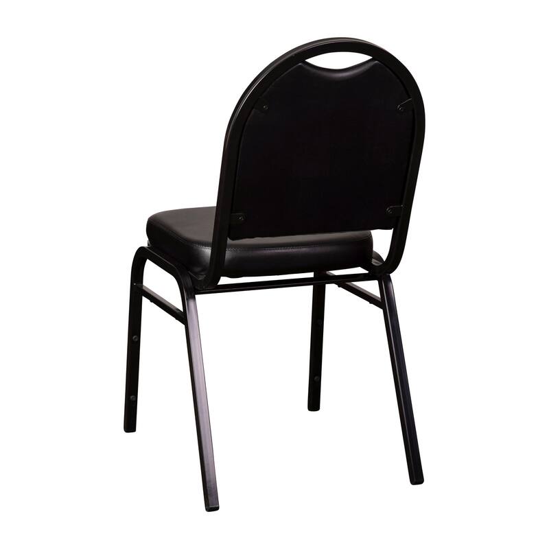 Commercial Dome Back Stacking Banquet Chair with Metal Frame
