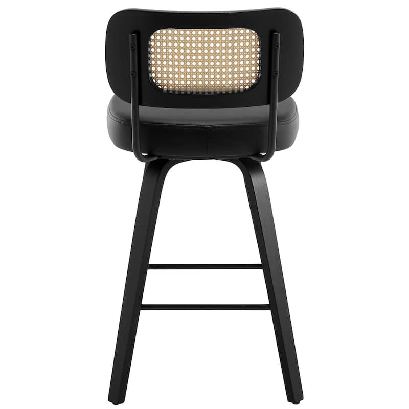 26"/29" Swivel Counter/Bar Stools with Black Bentwood Legs