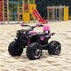 preview thumbnail 6 of 6, Kids Electric ATV with LED Lights and MP3 Player, 39" Four-Wheeler - Pink