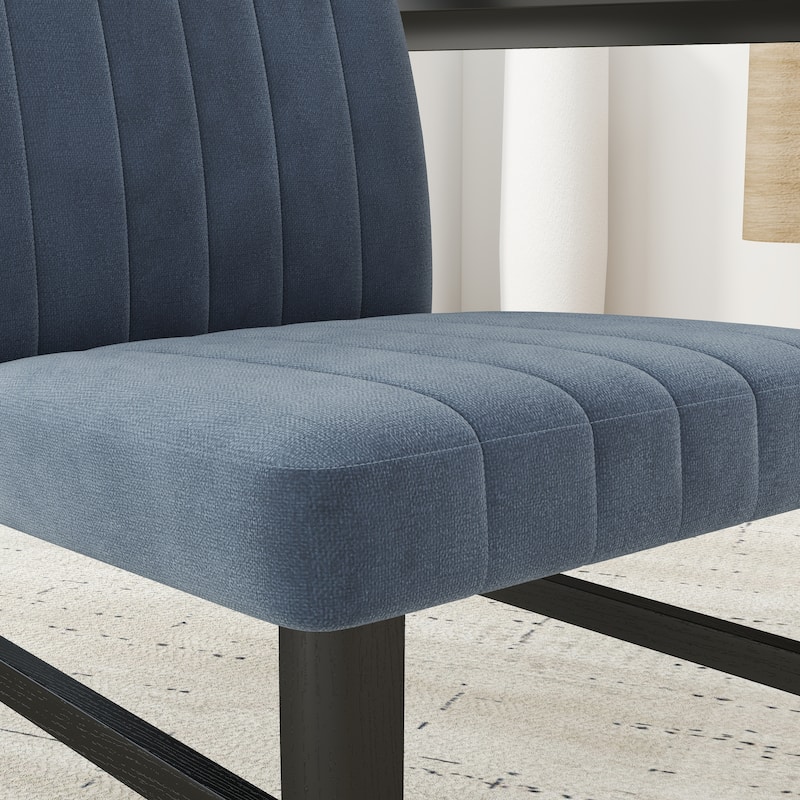 Roundhill Furniture Edo 5-Piece Dining Set, Round Table with 4 Upholstered Chairs,