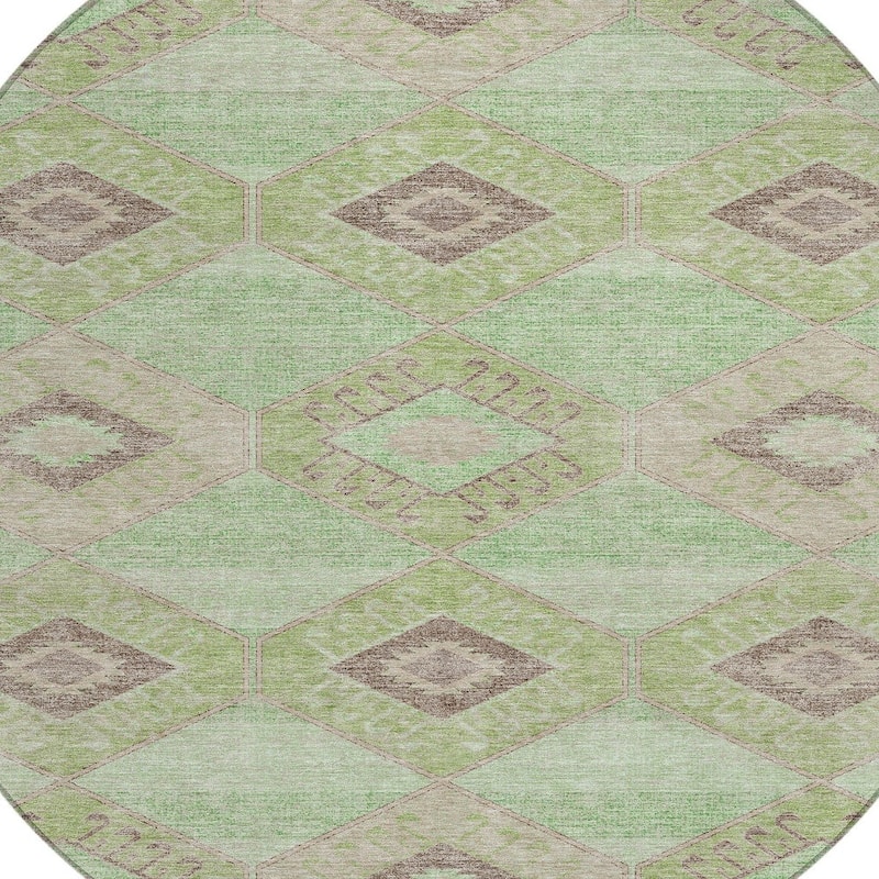 HomeRoots Aztec Transitional Rectangle Outdoor Rug