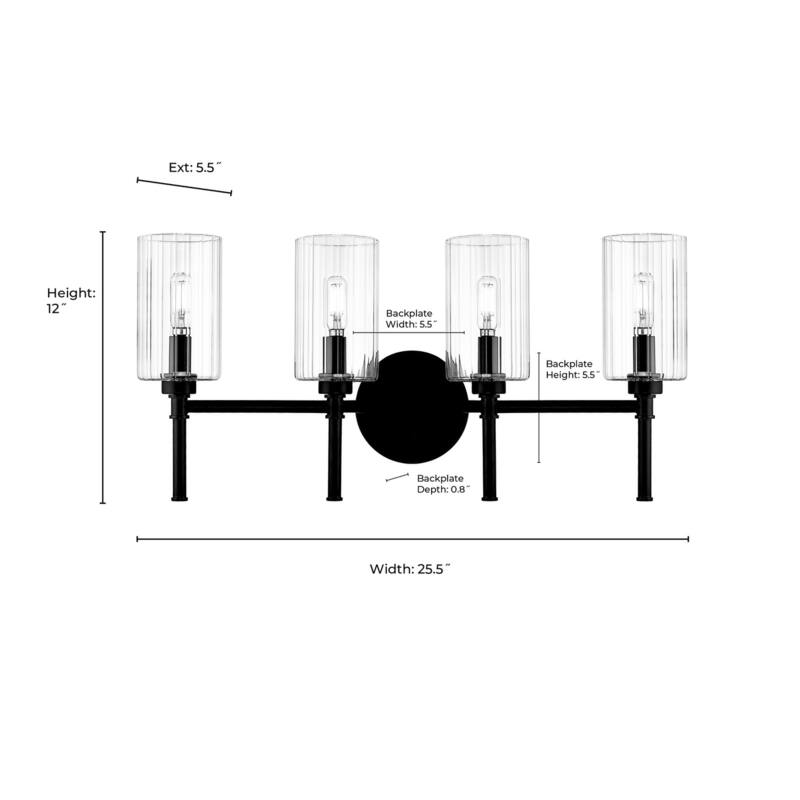 Millennium Lighting 9924 Chastine 4 Light 26" Wide Vanity Light