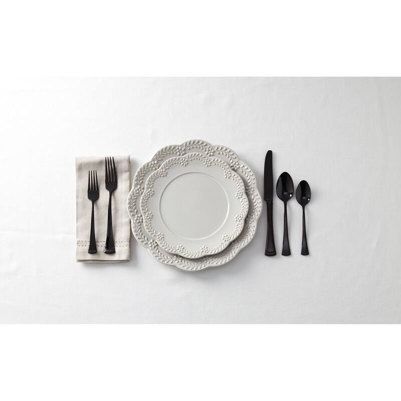 Portola Black 20-Piece Flatware Set