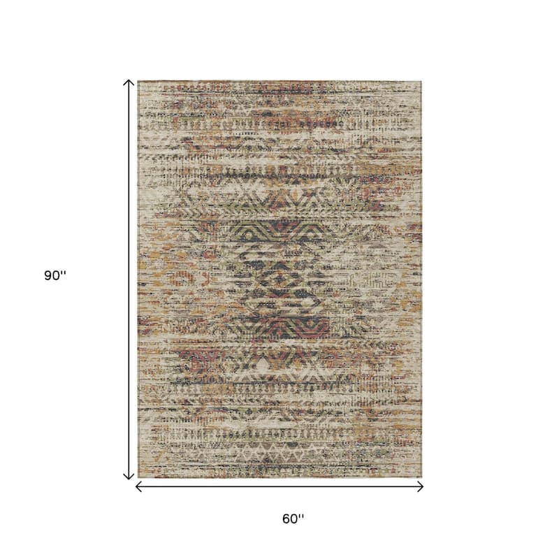 HomeRoots Moroccan Transitional Rectangle Outdoor Rug