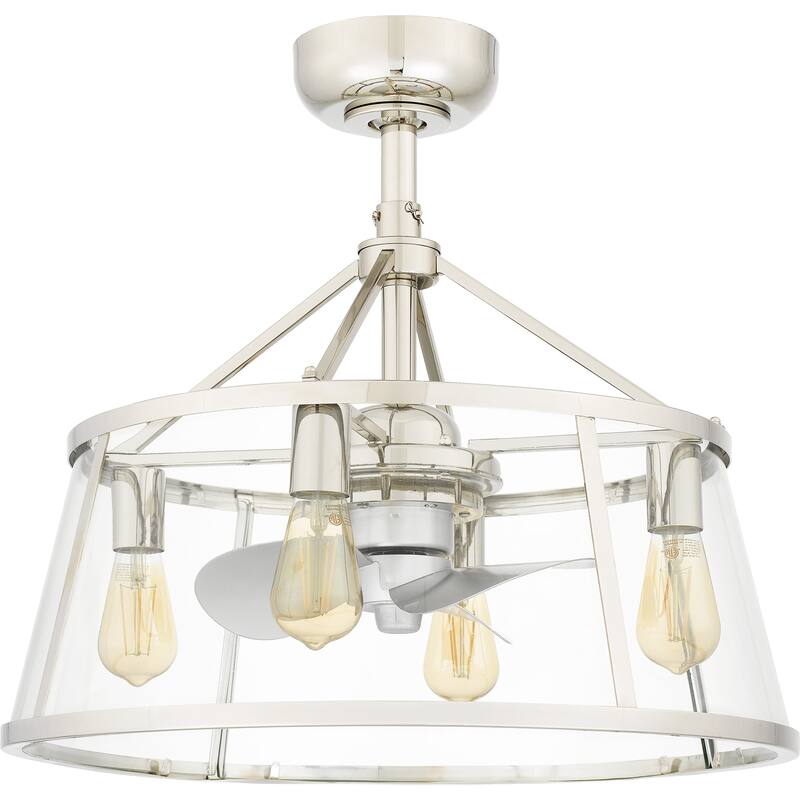 Barlow 4-Light Polished Nickel Fan Light - Polished Nickel