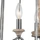 preview thumbnail 5 of 6, Modern Farmhouse 4-Light Wood Chandelier Cage Pendant Lights for Dining Room - D16" x H22.5"