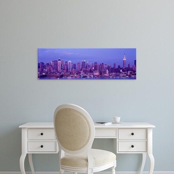 Easy Art Prints Panoramic Images's 'Buildings in a city, Manhattan, New York City, New York State, USA' Canvas Art