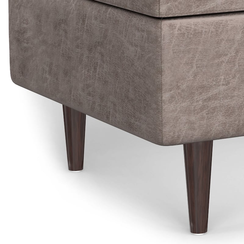 WYNDENHALL Blanchette Mid Century Modern Storage Ottoman