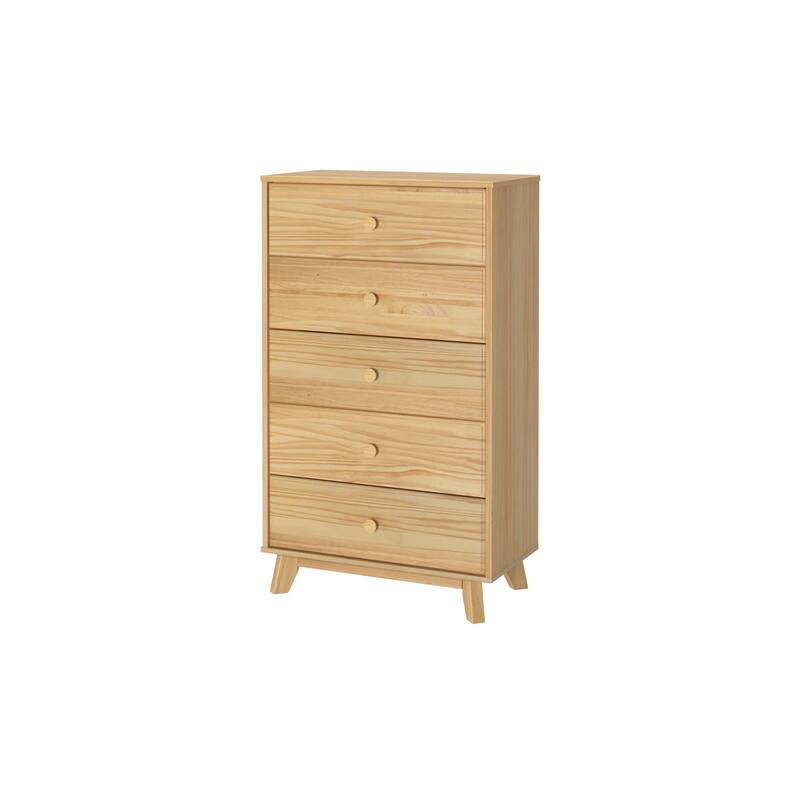 Max and Lily Classic Solid Wood 5-Drawer Dresser