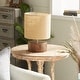 Dark Brown Wood Table Lamp with Jute Shade - 10 x 14 - Bed Bath ...