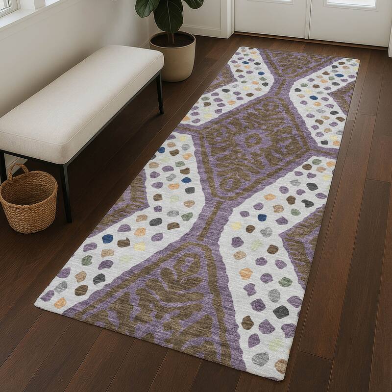 Machine Washable Indoor/ Outdoor Global Nipsey Chantille Rug