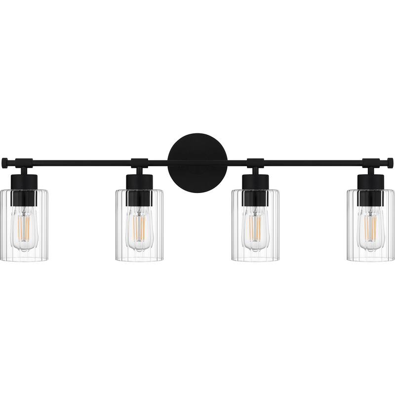 Caputo 4-Light Matte Black Bath Light
