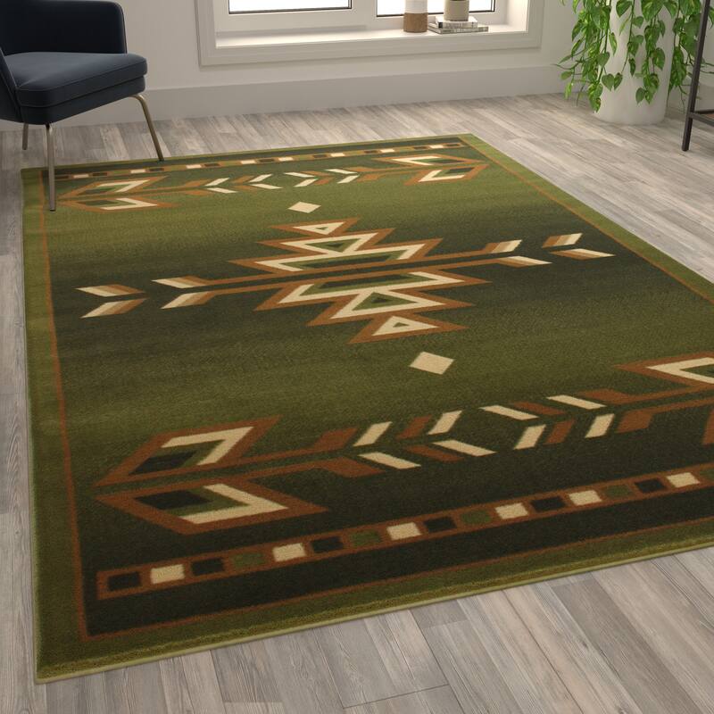 Multipurpose Southwestern Style Patterned Indoor Area Rug