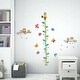 preview thumbnail 1 of 4, Walplus Floral Owl Tree Butterfly Height Chart Kids Wall Sticker Decal