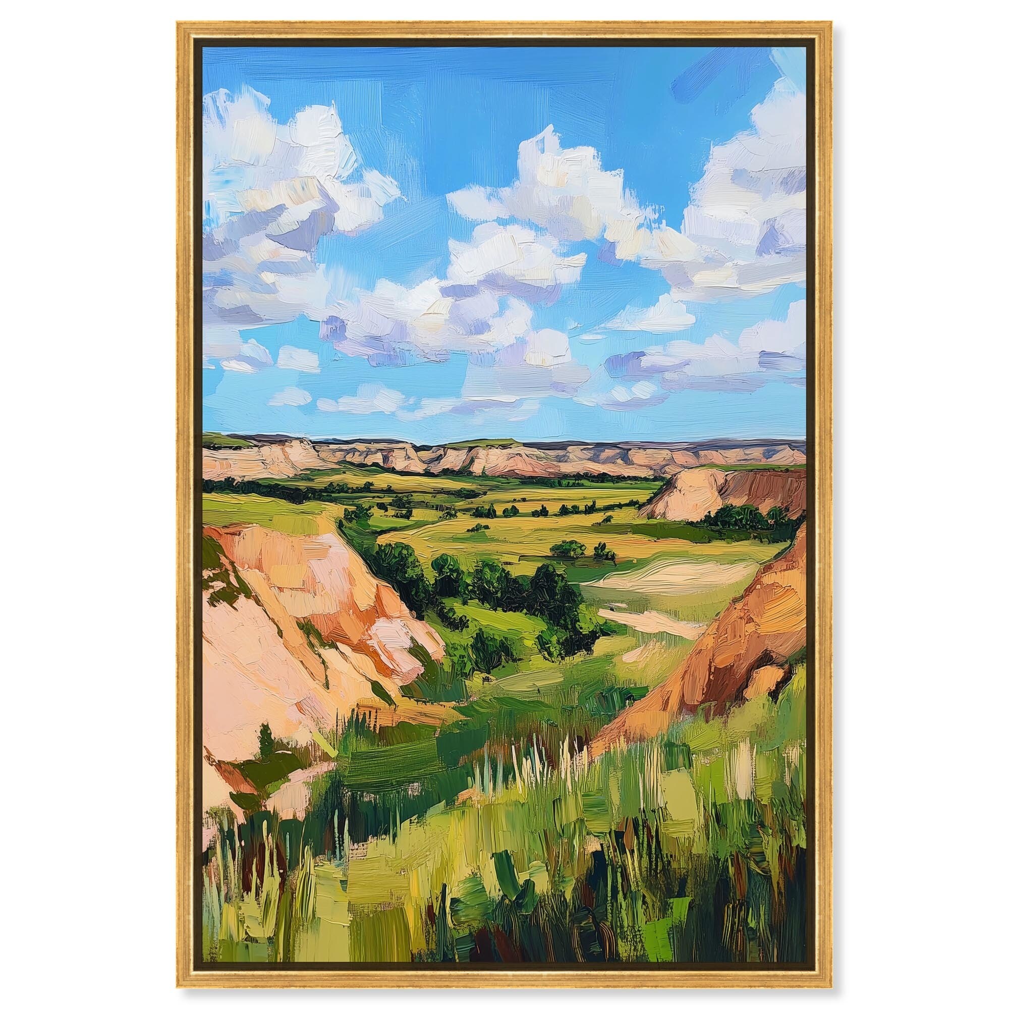 Rolling Hills and Sky I Canvas by Art Remedy