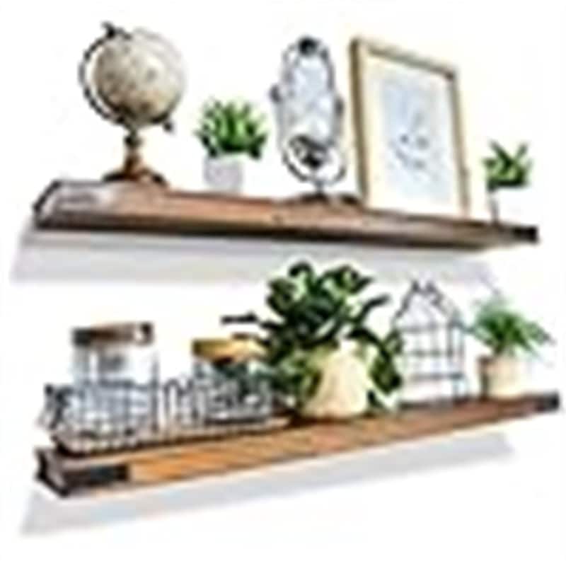 Wall Shelf - Wall Shelves - 6.5"D x 36"W x 1.75"H - 6.5"D x 36"W x 1.75"H - Light Walnut 36"