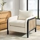 preview thumbnail 3 of 15, Abeline 32.75"W Coastal Upholstered Armchair with Solid Wood Legs and Cushions by HULALA HOME