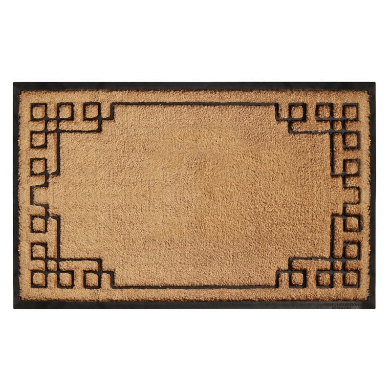 A1HC Natural Coir & Rubber Door Mat, Heavy Duty, Dirt Trapping, Long-Lasting Entrance Doormats,Thick & Durable Outdoor Entry Mat - 30" X 48"