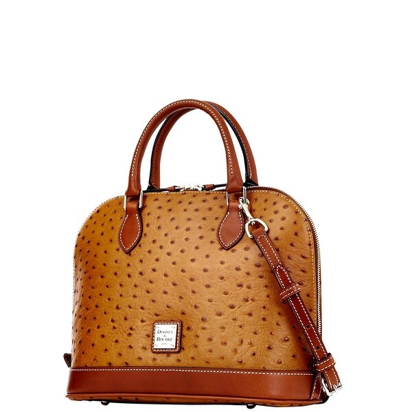 dooney & bourke ostrich zip zip satchel