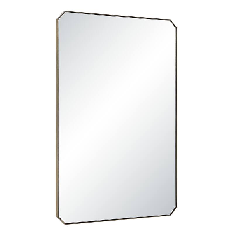 Renwil Nate 36" H x 24" W Wall Mirror, Yellow