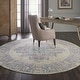 preview thumbnail 98 of 135, Nourison Grafix Distressed Vintage Medallion Area Rug 8' Round - Ivory/Pink