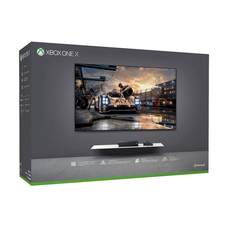 Shop Microsoft Xbox One X 1tb Console Cyv 00001 Black Overstock 20575289